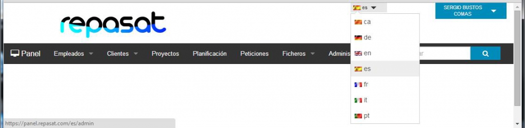 aplicación online multi idioma