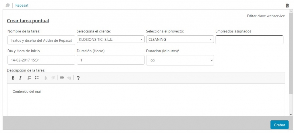 Repasat Addin Outlook Crear tareas 3